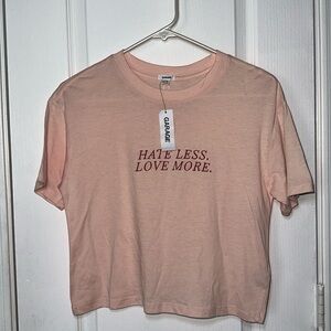 Garage girls chopped boyfriend tee size size XS color pearl blush